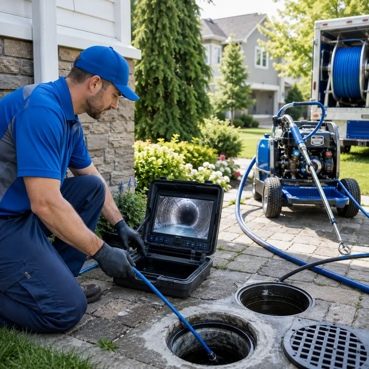 Outdoor drain cleaning professionals serving Rock, MI