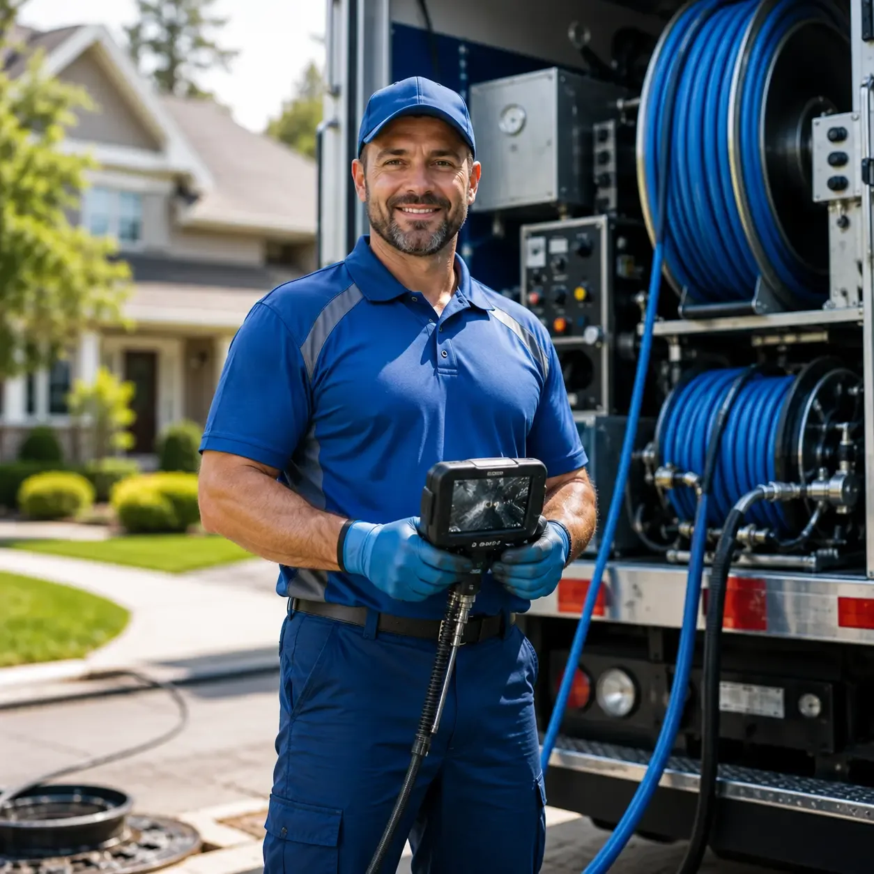 Local outdoor drain cleaning specialists in Rock, MI